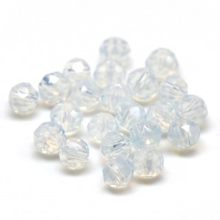 Бусины рондели 4*3мм, лунный прозрачный